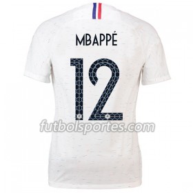 Camisetas Francia Mbappe 12 Mujer Segunda Equipacion Mundial 2018